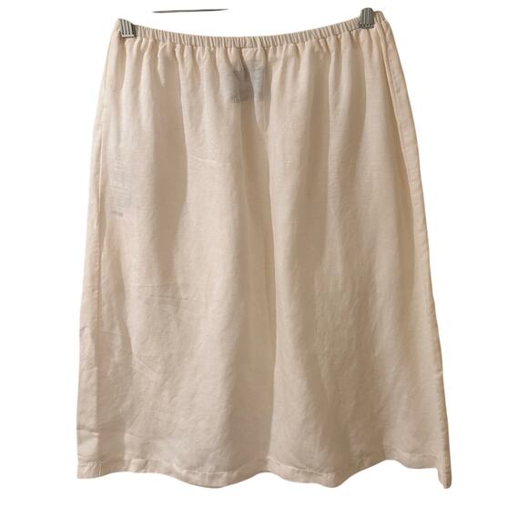 Reformation Semi Sheer A-Line Midi Skirt With Pockets, White, XS - Picture 7 of 7